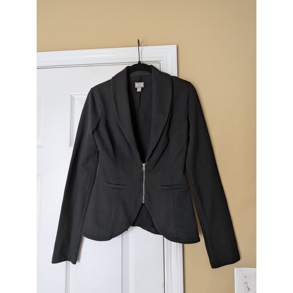 Converse One Star Black Blazer Jacket Size XS Cotton Minimalist Skater Grunge